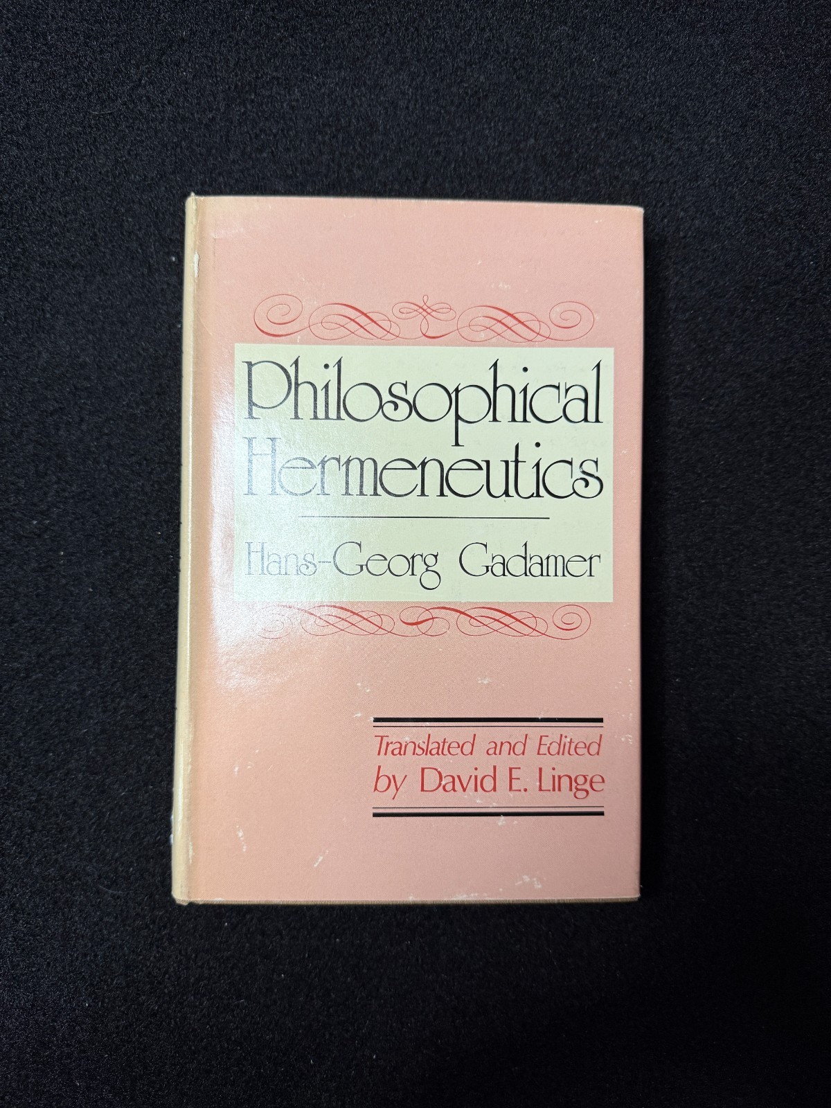 Philosophical Hermeneutics by Hans-Georg Gadamer (1976, Hardcover)