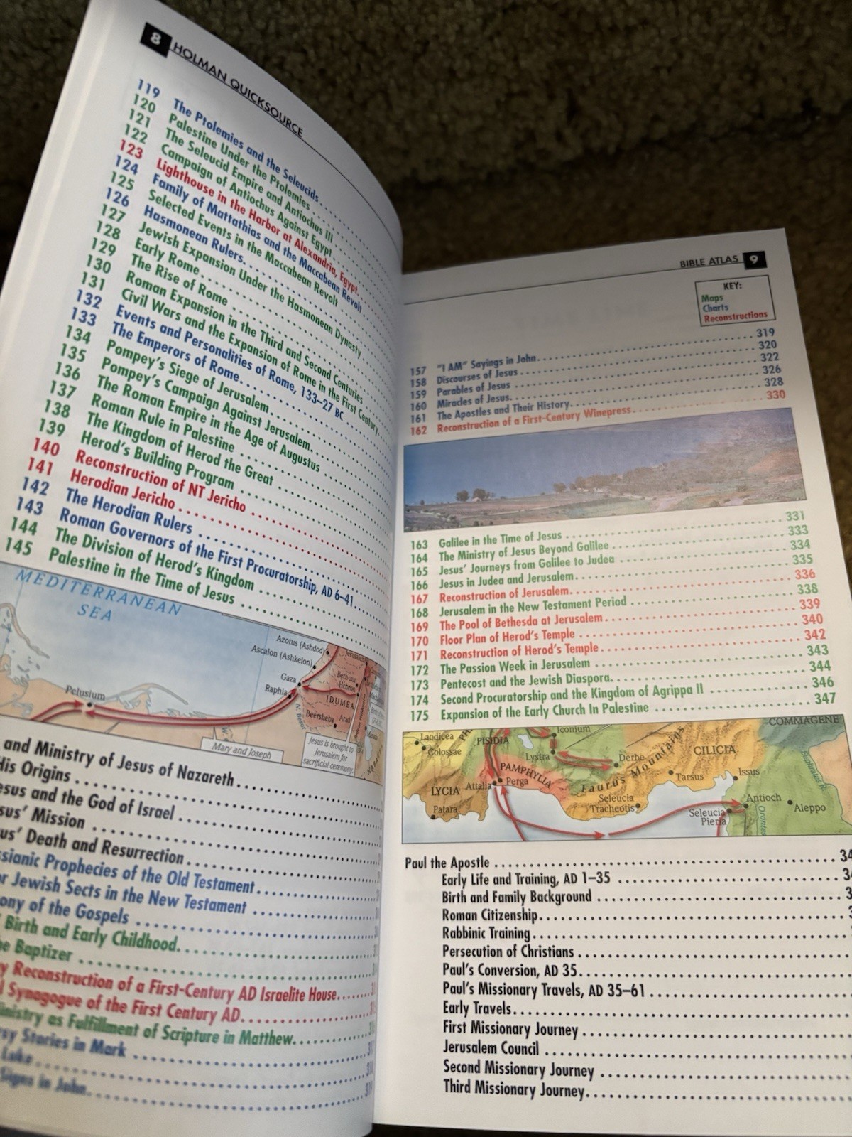 Brand New Bible Atlas Holman Quick Source Softcover Book Reference Study