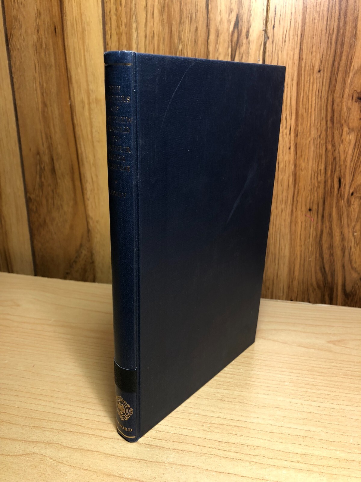 The Letters of Matthew Arnold to Arthur Hugh Clough OXFORD UNIVERSITY PRESS