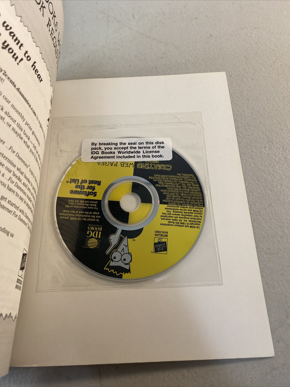 New Creating Web Pages for Dummies 4th Edition by Bud Smith CD-ROM