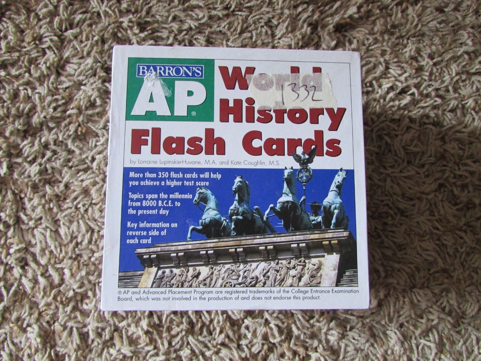 Barrons AP World History Flash Cards Exam Study Guide COLLEGE PLACEMENT