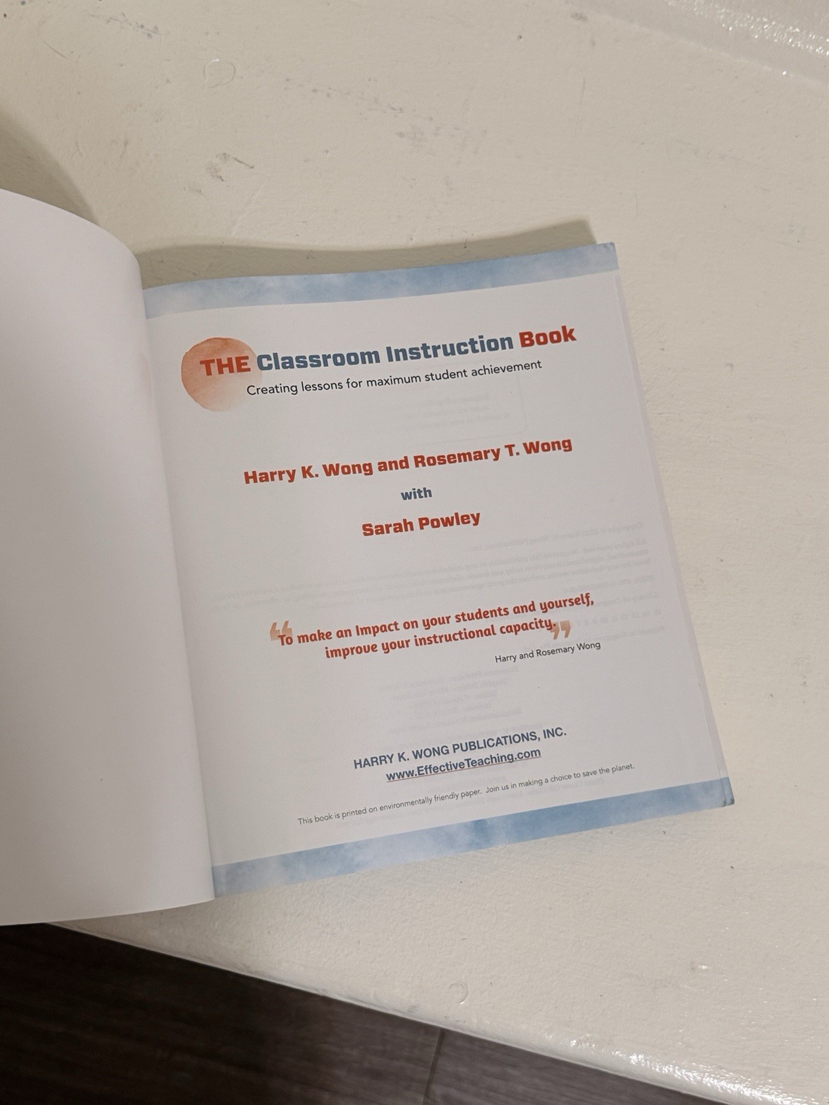 Classroom Instruction Book, Paperback by Wong, Harry K.; Wong, Rosemary T.; P…