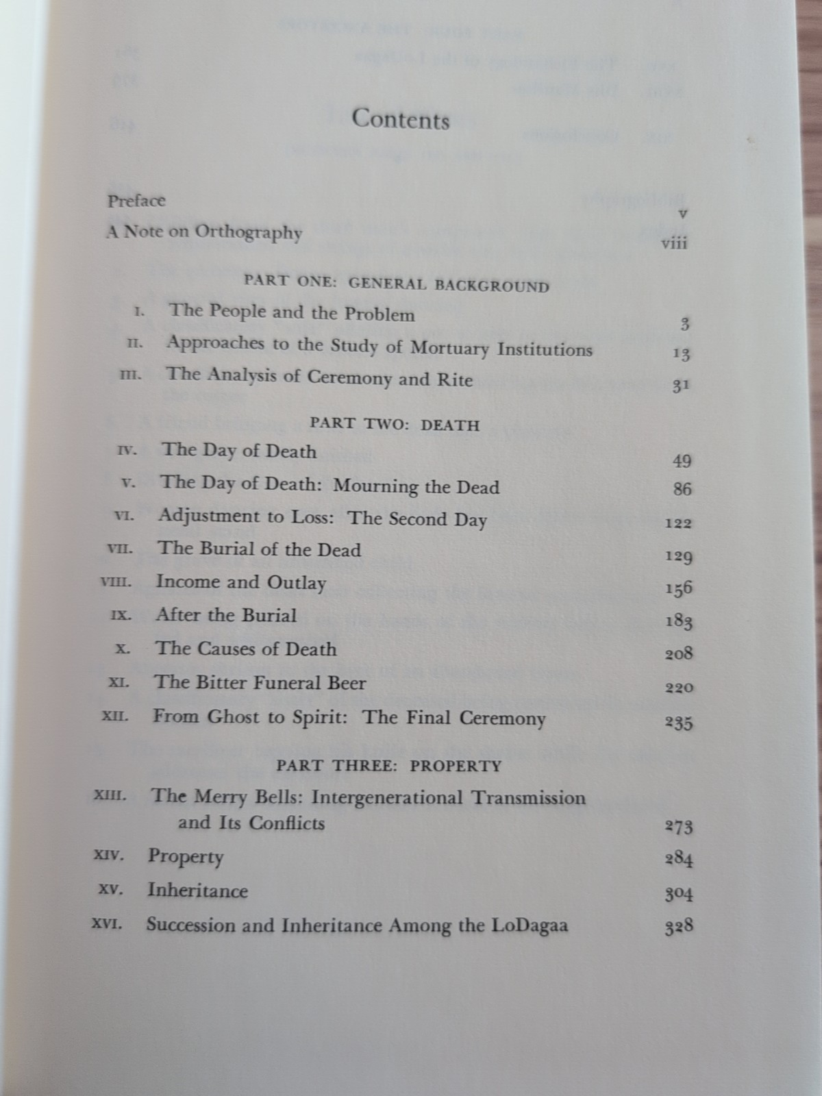 Death, Property and the Ancestors: A Study of Lodagaa Mortuary GOODY 1962 1st Ed