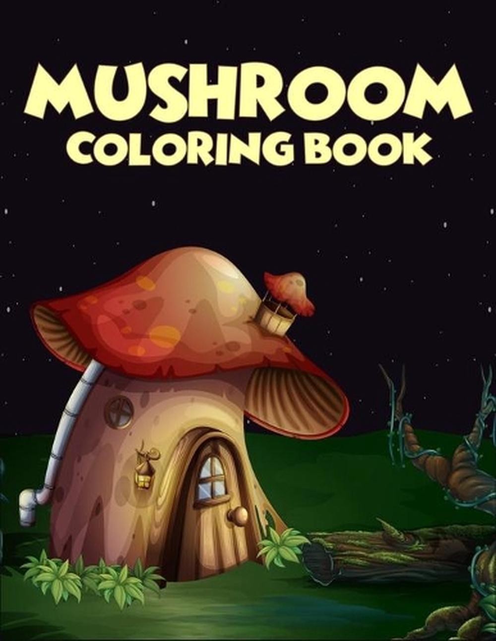 Mushroom coloring Book: 40 Coloring Pages of Mushroom Designs in Coloring Book f