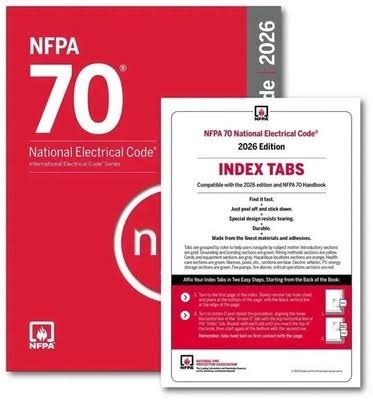 NFPA 70, National Electrical Code 2026 Edition + Index tab Papeback USA STOCK