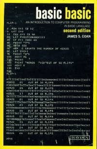 BASIC BASIC: AN INTRODUCTION TO COMPUTER PROGRAMMING IN By James S. Coan *VG+*