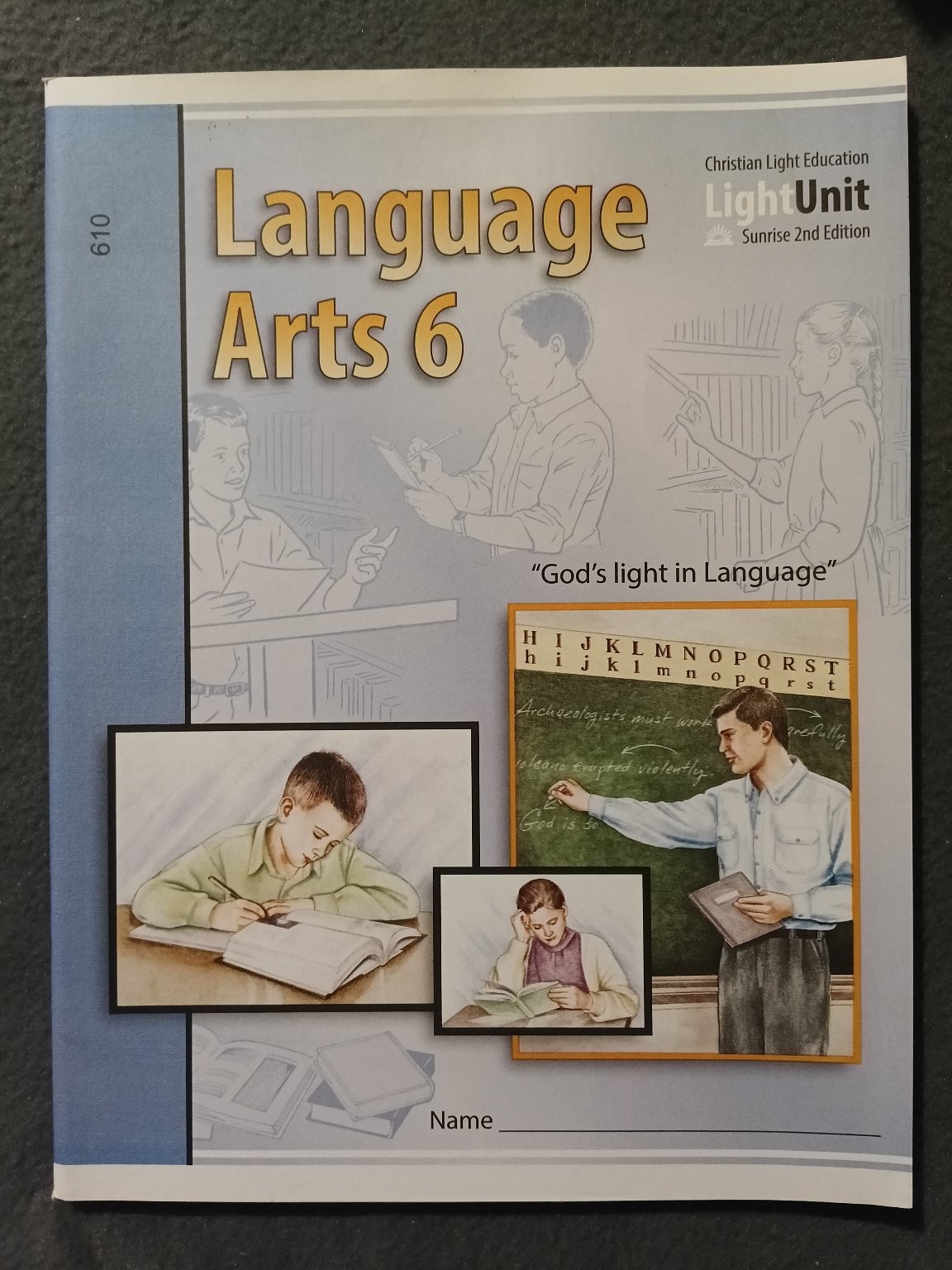 Language Arts 6 Christian Light Education 610 Textbook 2nd Edition
