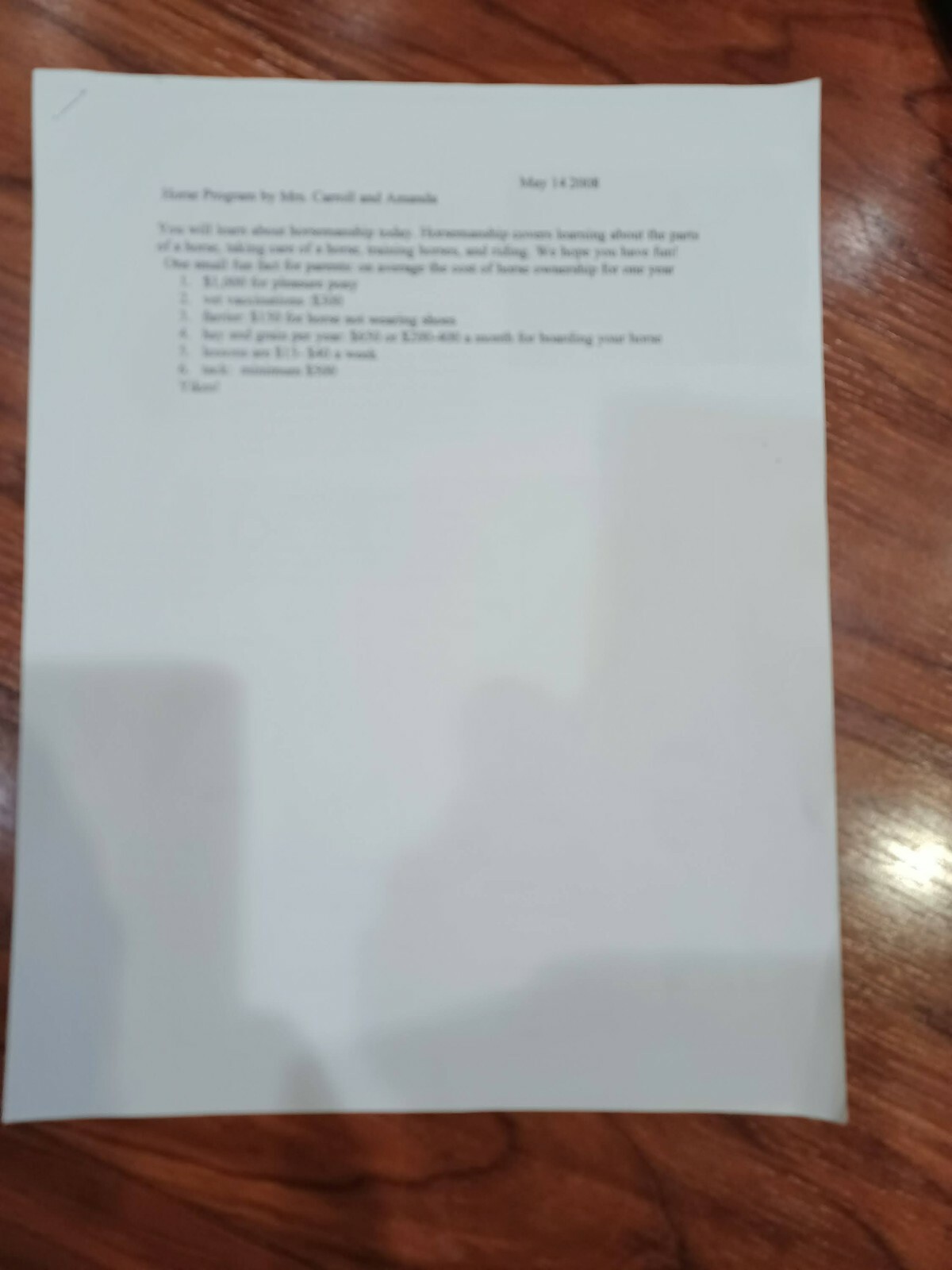 Horses Lap Book & Answer Key -In The Hands Of A Child -Home Schooling HOCPP 1036