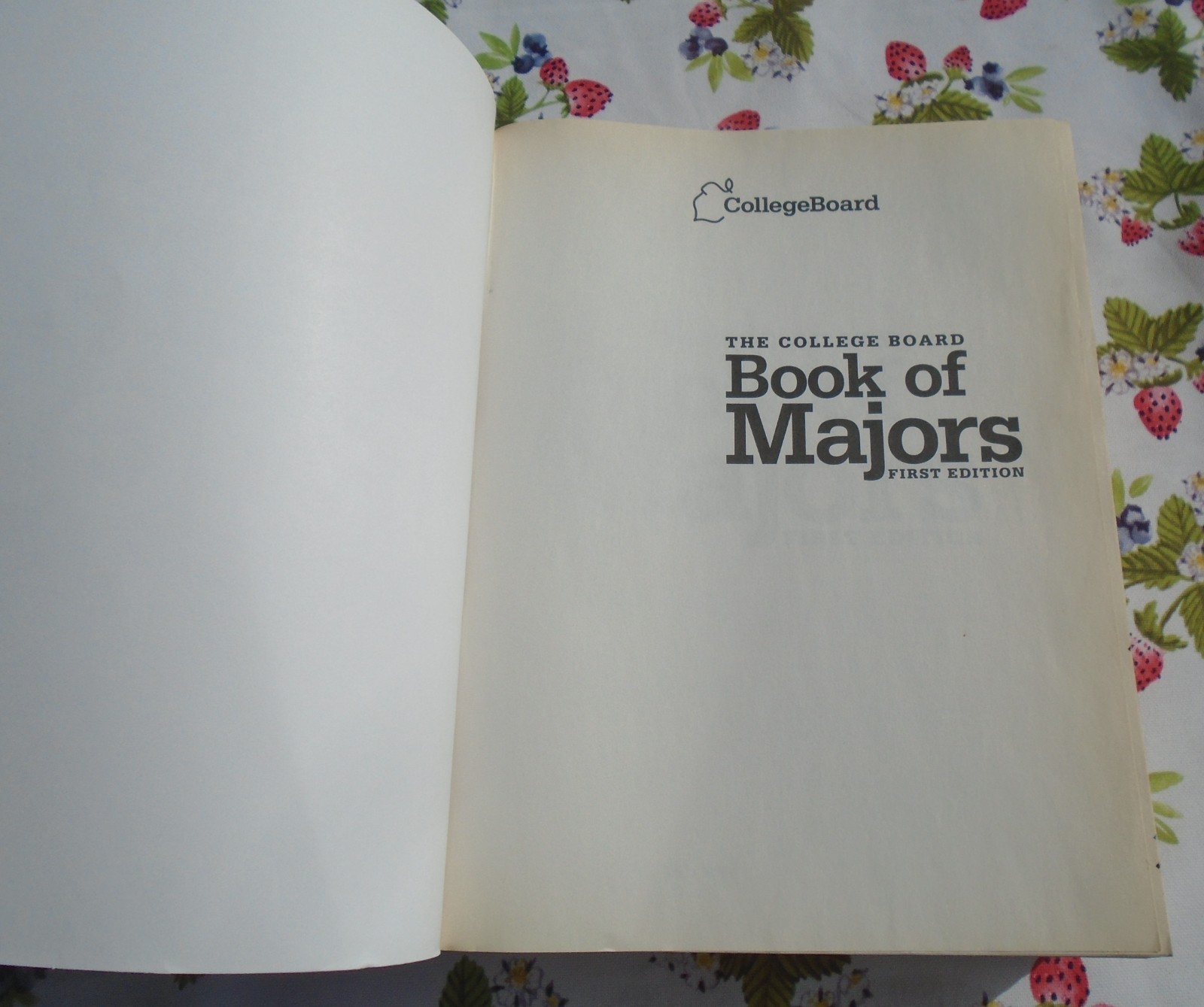 The College Board Book of Majors FIRST EDITION PAPERBACK
