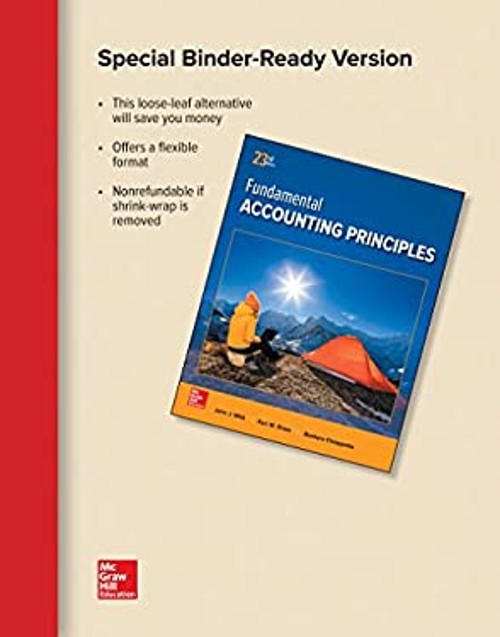 Loose Leaf for Fundamental Accounting Principles Ringbound
