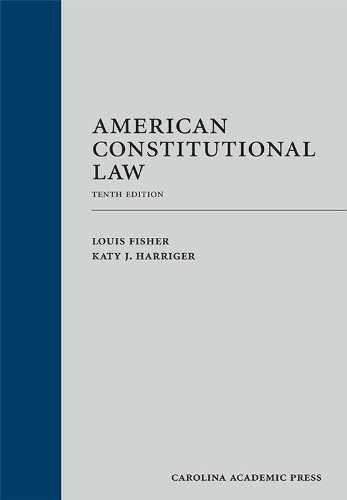 American Constitutional Law – Hardcover, by Fisher Louis; Harriger – Acceptable
