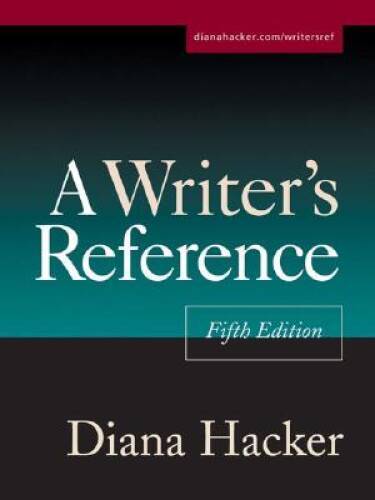 A Writer’s Reference, Fifth Edition – Plastic Comb By Diana Hacker – GOOD