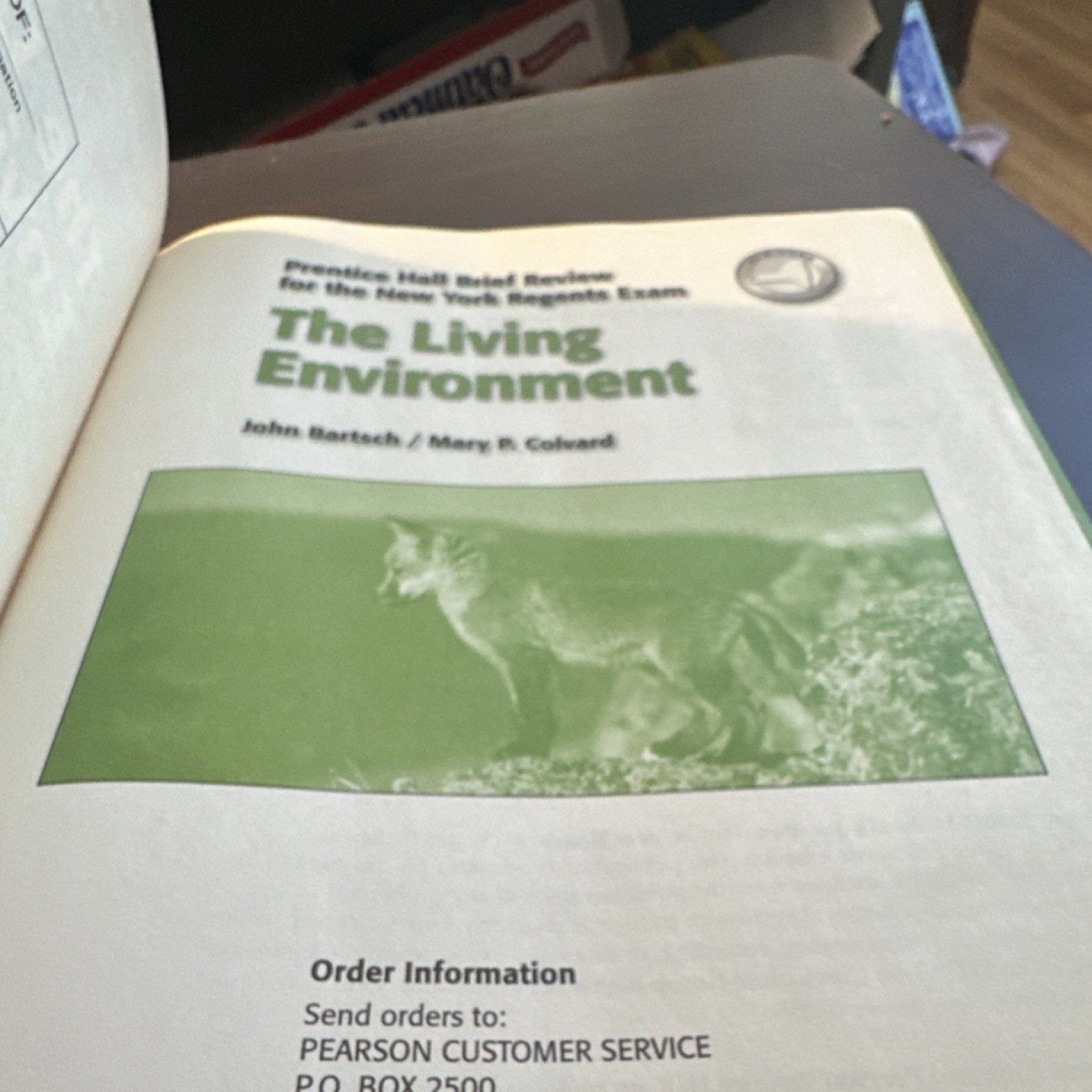 Prentice Hall Brief Review Pearson The Living Environment Bartsch Colvard Paper…