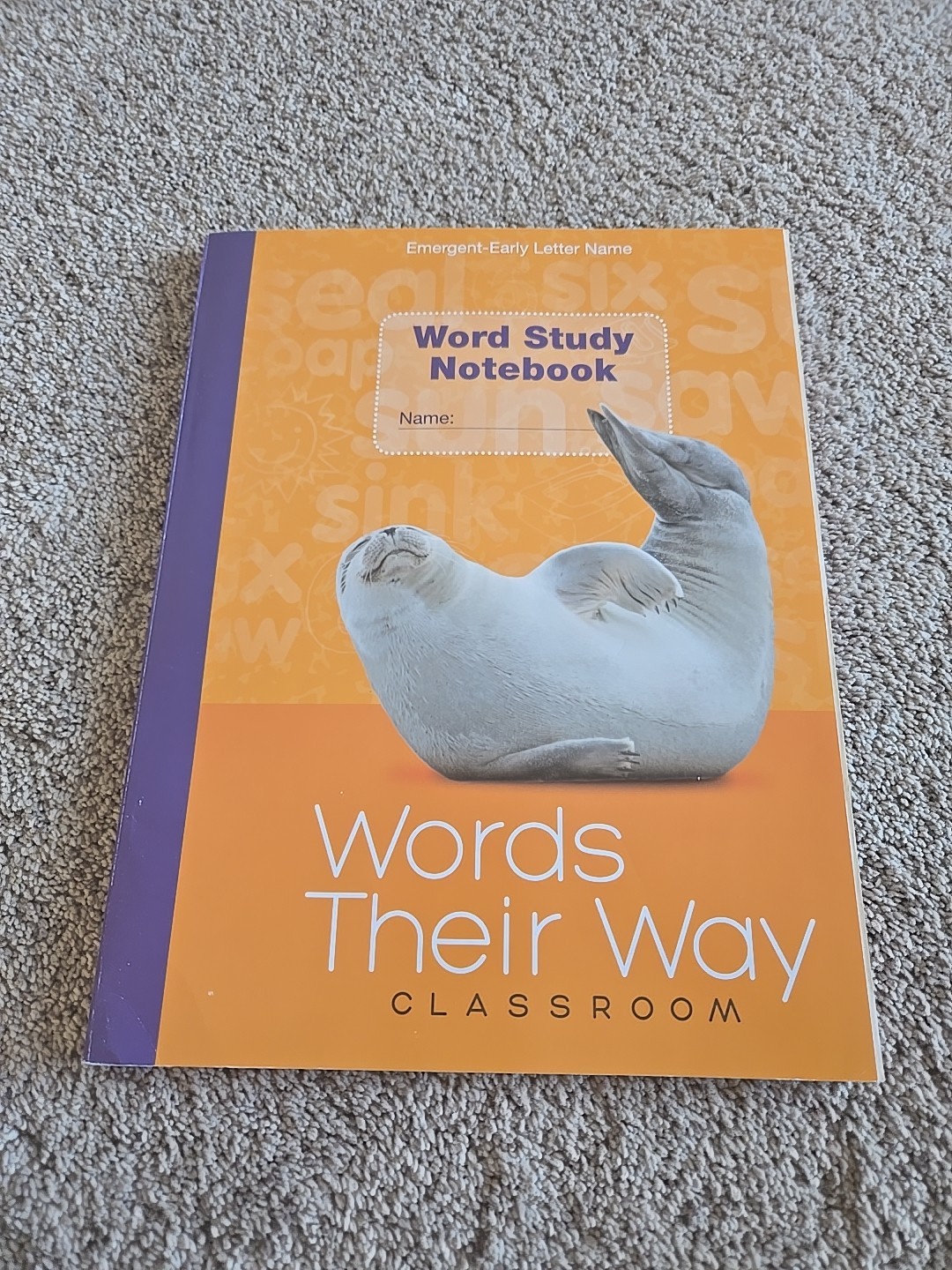 Words Their Way Word Study Notebook Emergent-Early Letter Name