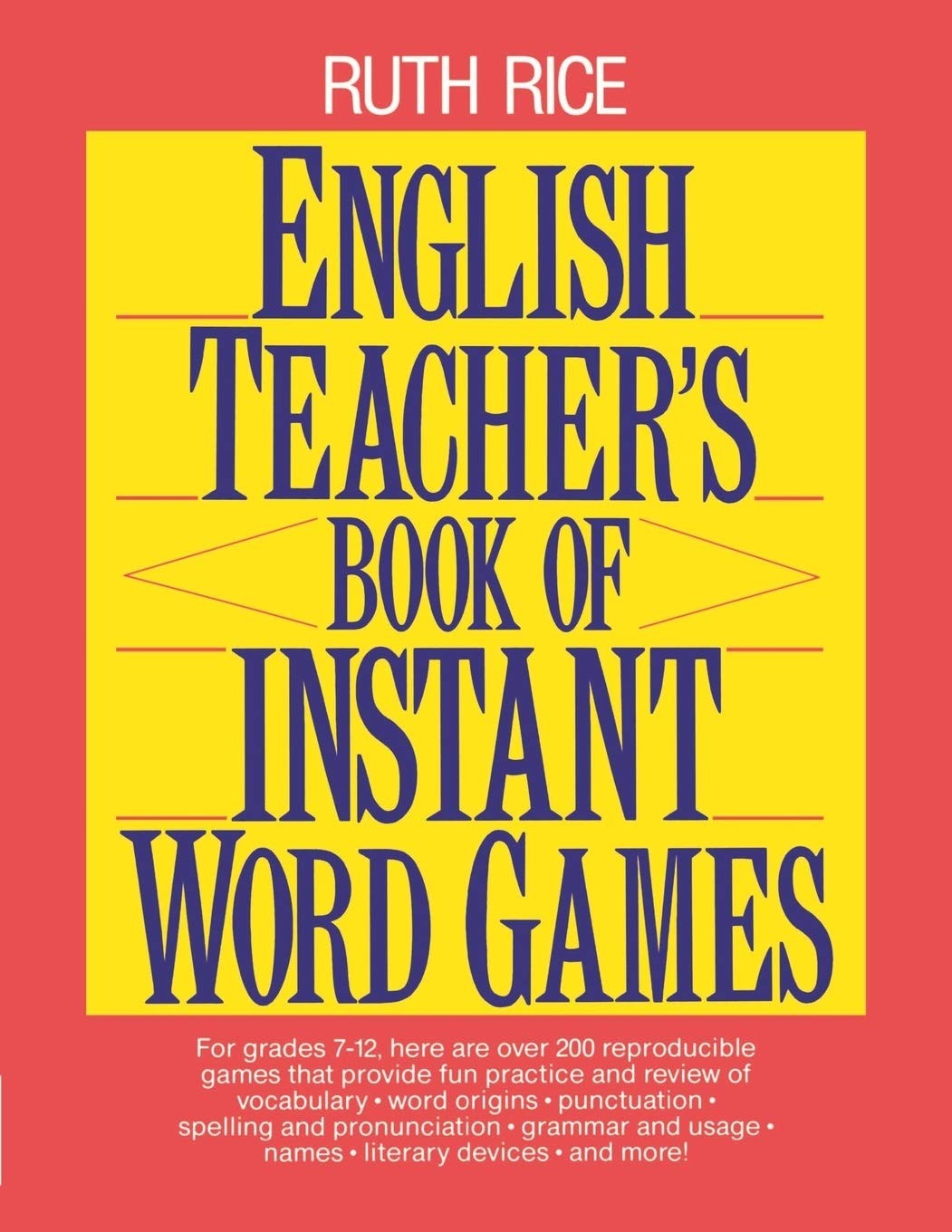 English Teacher’s Book of Instant Word Games