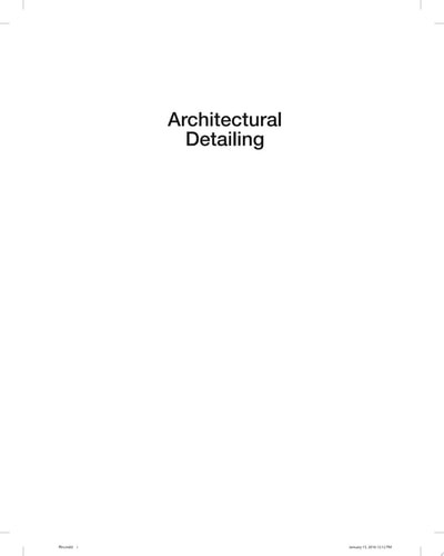 Architectural Detailing: Function, Constructibility, Aesthetics, Allen, Edward,R