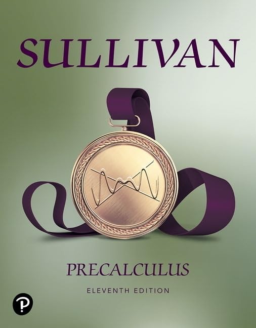 PRECALCULUS BY Michael Sullivan HARDCOVER **ACCEPTABLE**