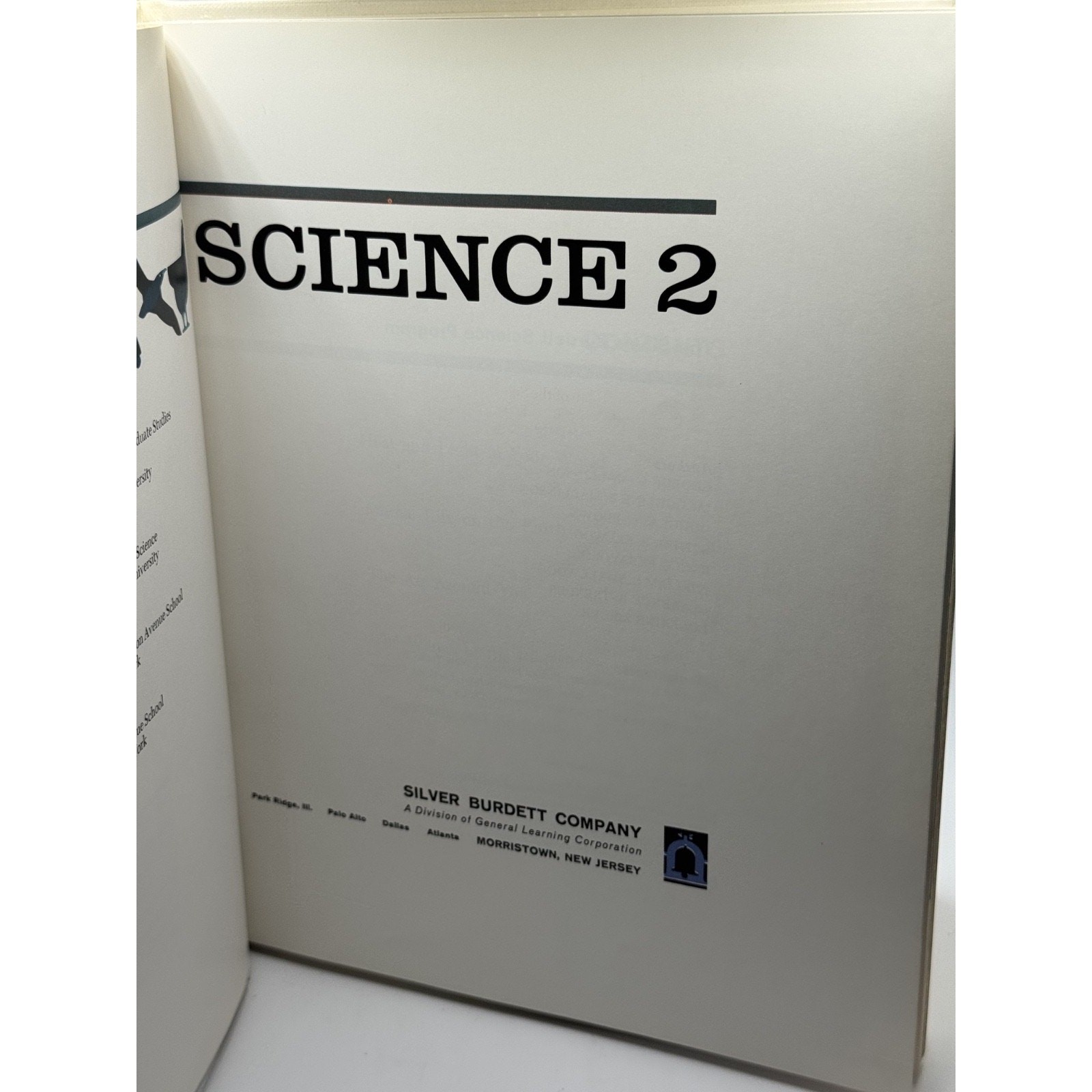 Silver Burdett Science 2 1984 Hardcover Student Textbook Blue Cover Penguins
