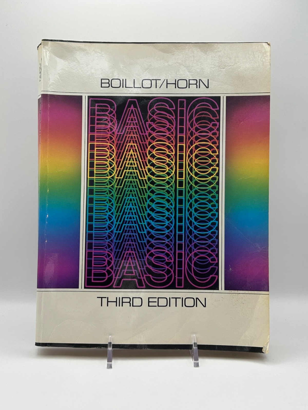 BASIC Third Edition Boillot Horn 1983 Programming Textbook West Publishing