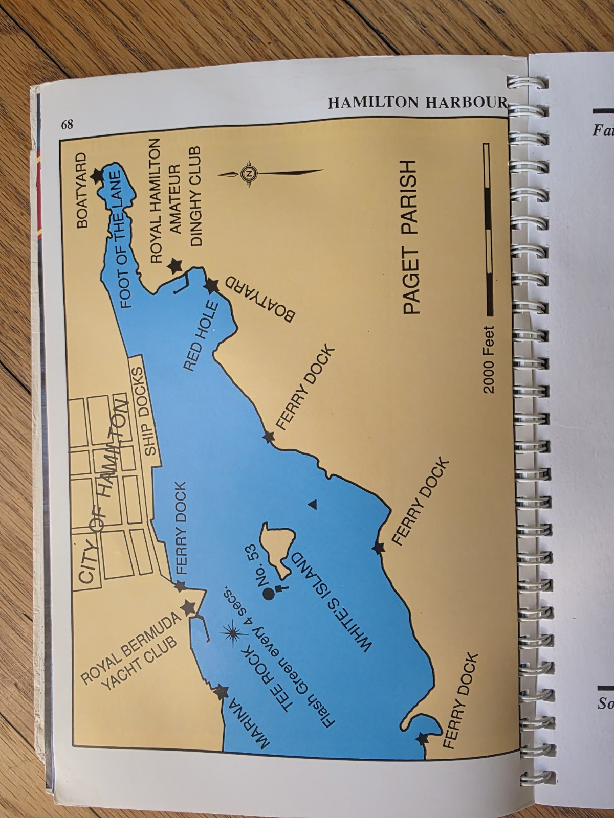Yachting Guide to Bermuda Jane & Edward Harris Spiral Bound Book 144 pages