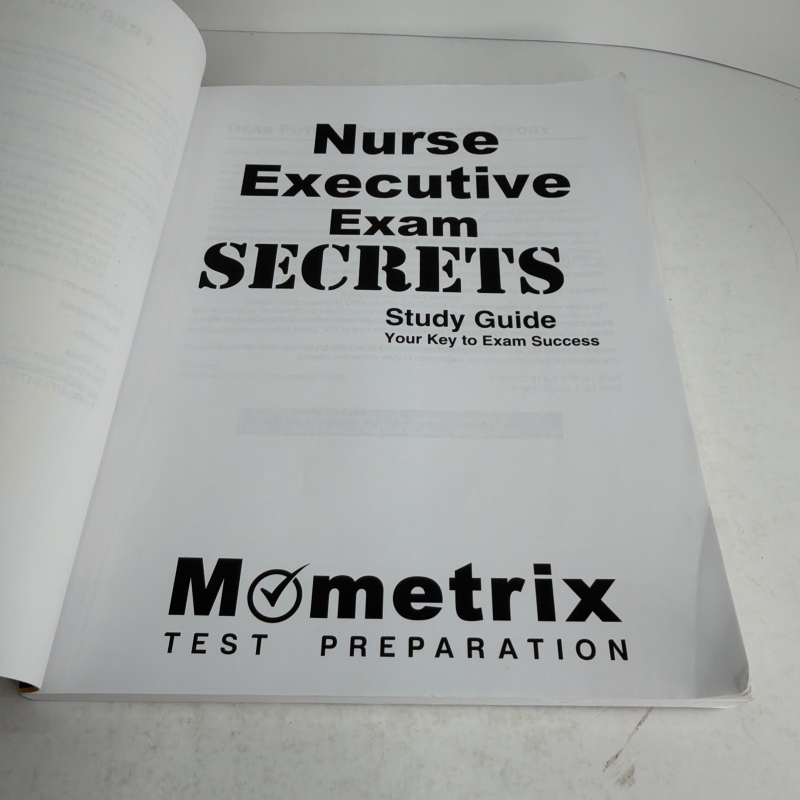 Nurse Executive Exam Secrets Study Guide for Nurse Executive Board Certification
