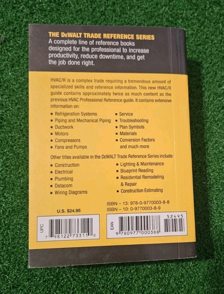 DEWALT HVAC/R Professional Reference Master Edition PB – Good