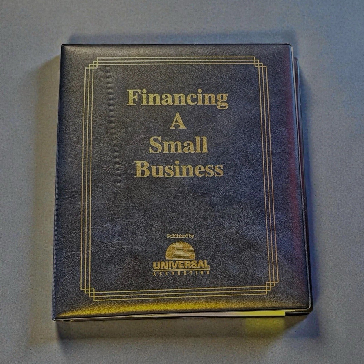 Universal Accounting Financing a Small Business Training Binder w/CD