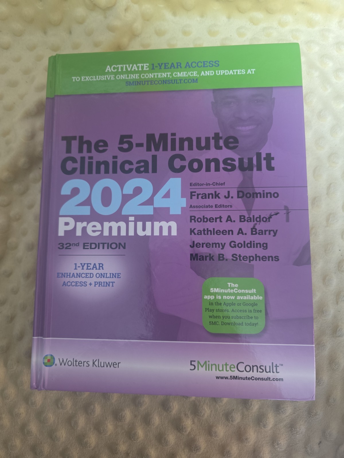 5-Minute Clinical Consult 2024 – Hardcover, by Domino Frank J. – Very Good