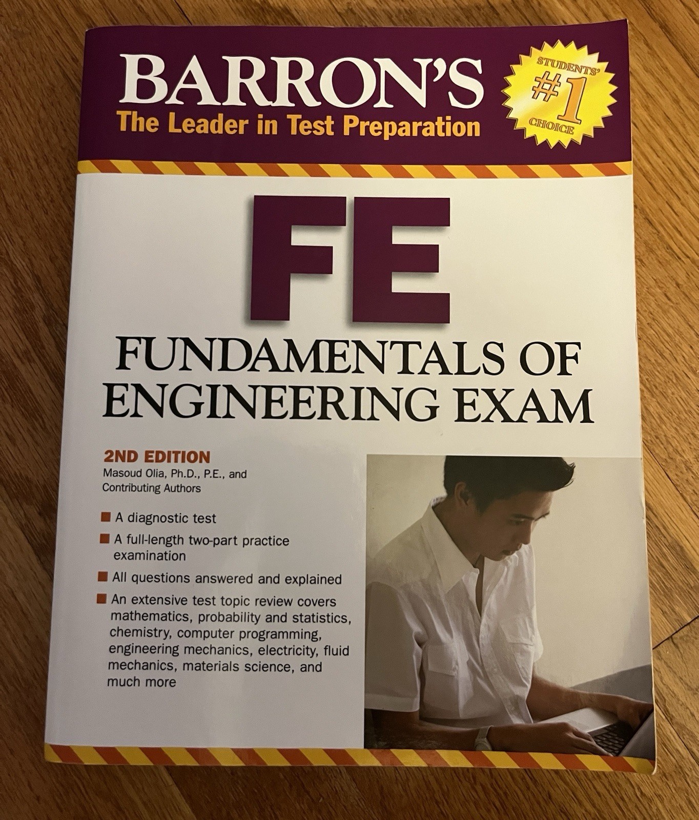 Barron&rsquo;s FE: Fundamentals of Engineering Exam – 2nd Edition – LIKE NEW CONDITION
