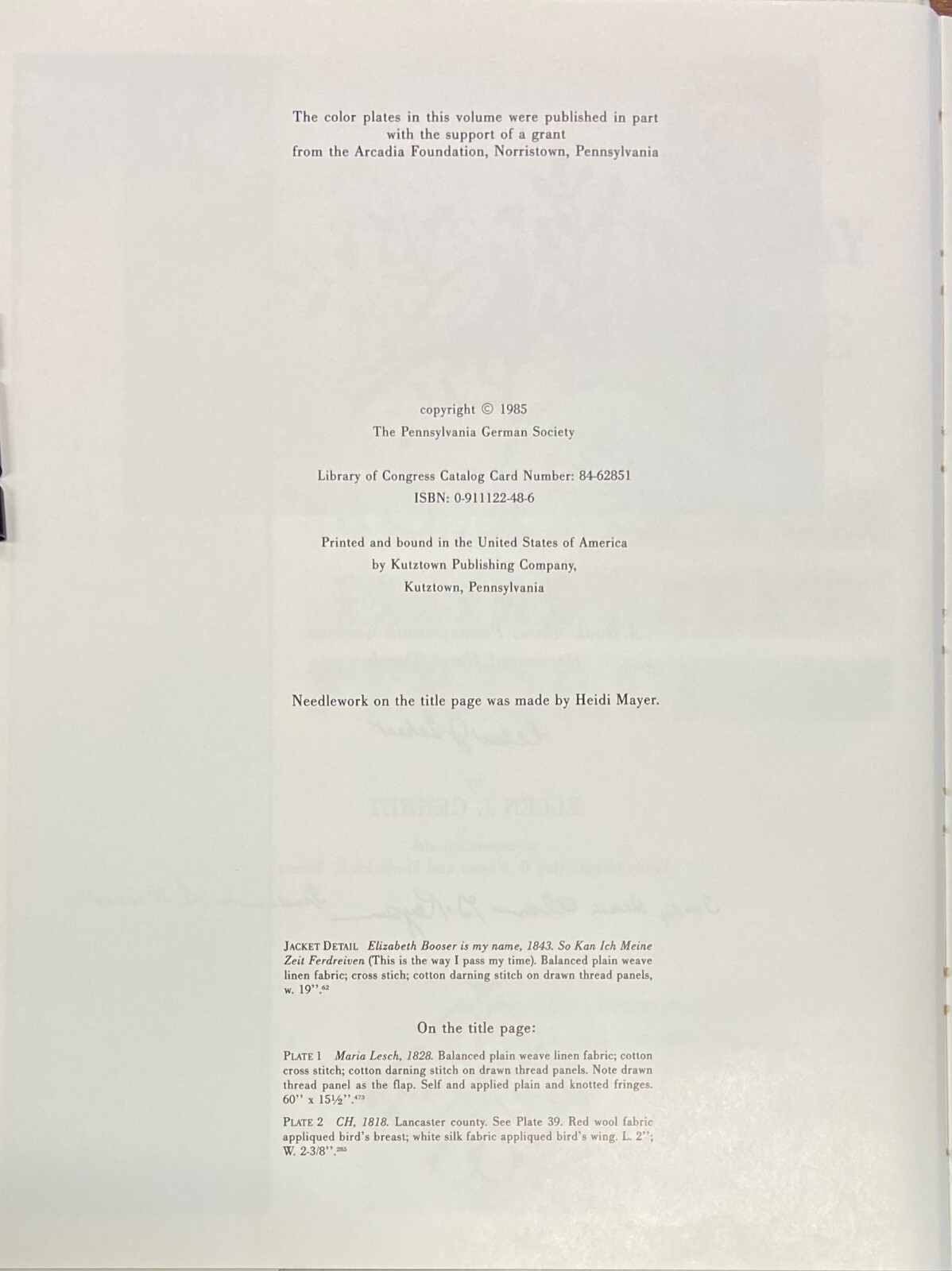 Pennsylvania German Folklore Ser.: This Is the Way I Pass My Time : A Book about