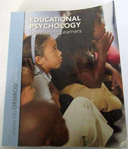 Educational Psychology: – Paperback, by Ormrod Jeanne Ellis – Very Good c