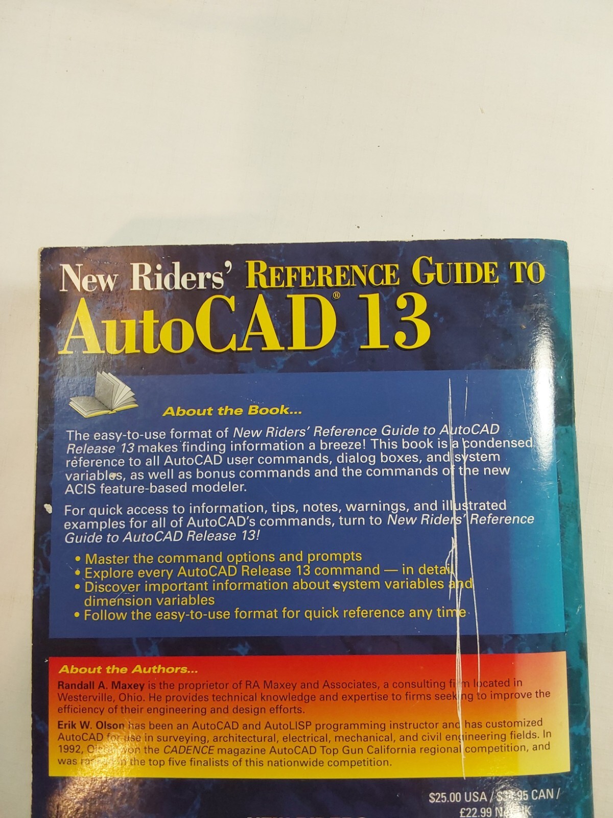 New Riders Reference Guide to AutoCAD Release 13 Hardcover Indigo Chapters