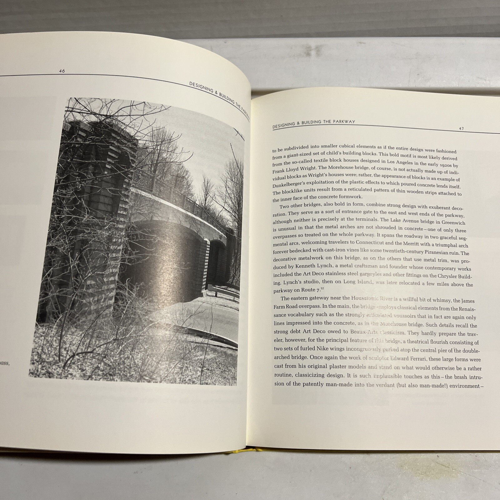 The Merritt Parkway By Bruce Radde Hardcover Dust Jacket Mylar Cover