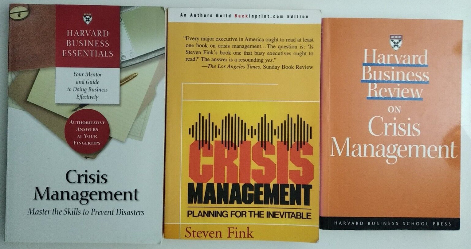 3 BOOKS on Crisis Management – Harvard Business School (2) 2000´s Paperbacks
