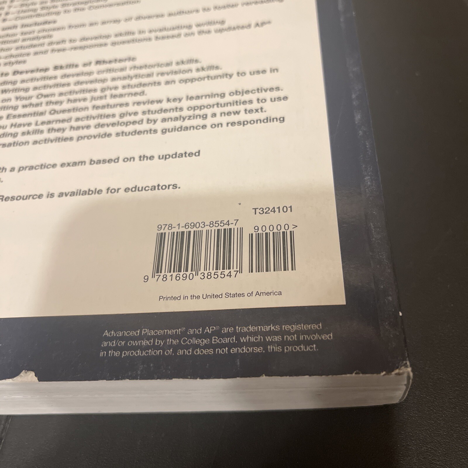 Advanced Placement English – Paperback, by Brandon Abdon; Timothy – Very Good