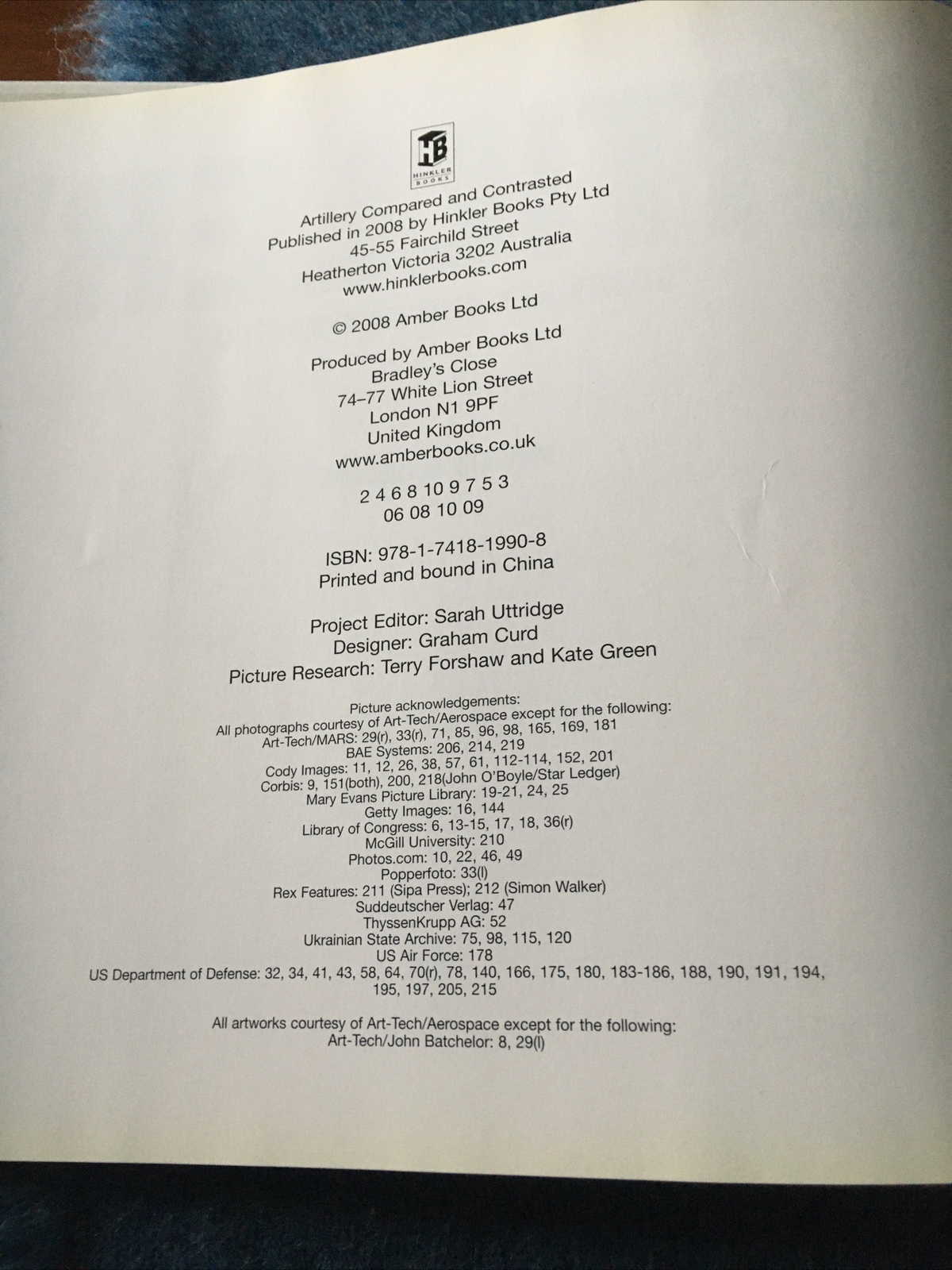 Artillery Compared And Contrasted (224 Pages) Reference Book