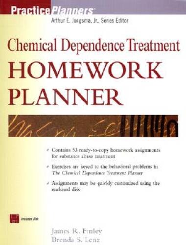 Chemical Dependence Treatment Homework Planner (PracticePlanners) – VERY GOOD