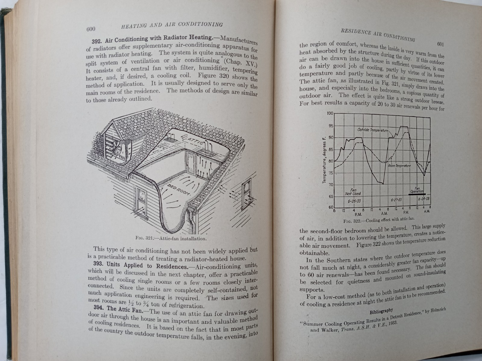 Heating and Air Conditioning by John Alan James Walker & John James HC Book 1956