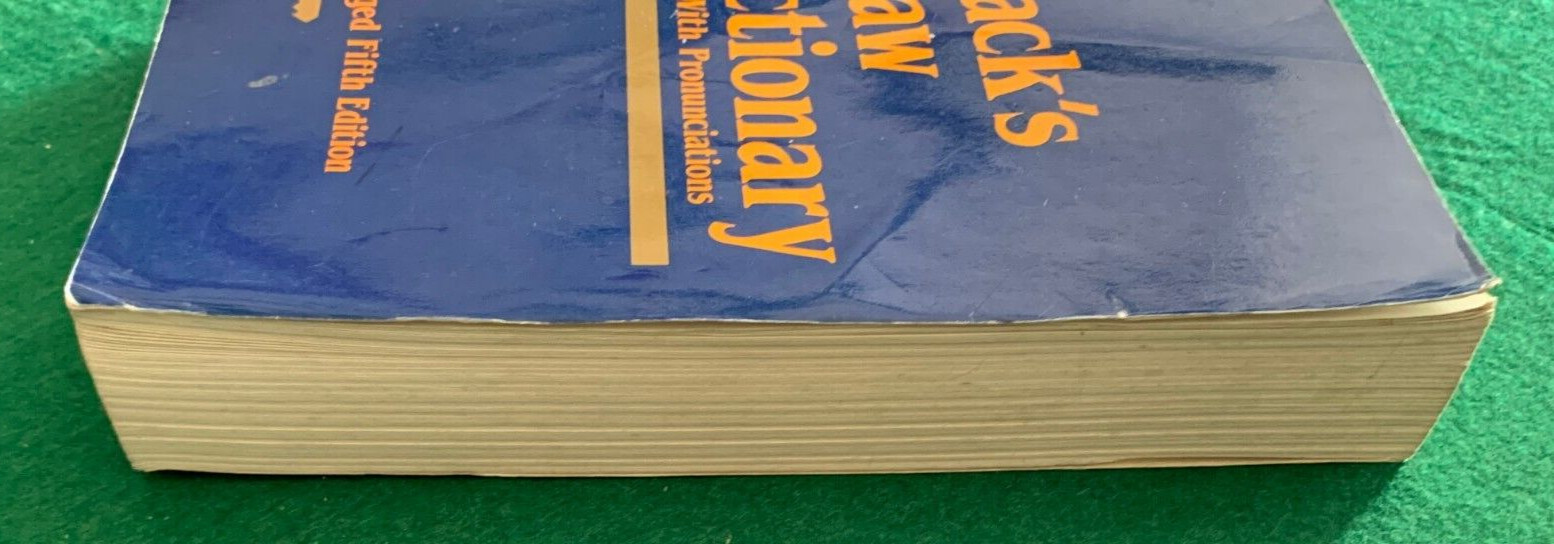 Black’s Law Dictionary w/ Pronunciations Abridged Fifth Edition 2nd Print 1985