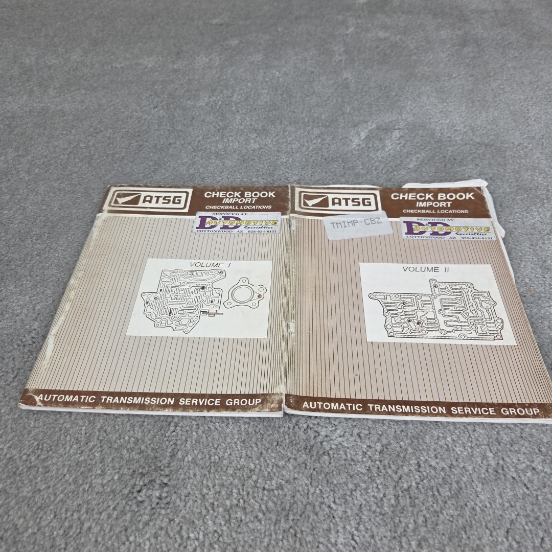 ATSG Check Book Import Volume 1 & 2 Checkball Locations Automatic Transmission