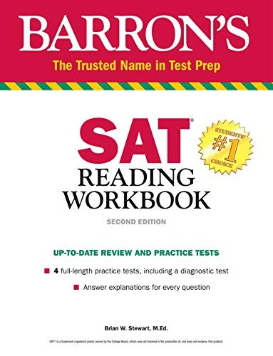 BARRON&rsquo;S SAT READING WORKBOOK (BARRON&rsquo;S TEST PREP) By Stewart Brian W. M.ed.