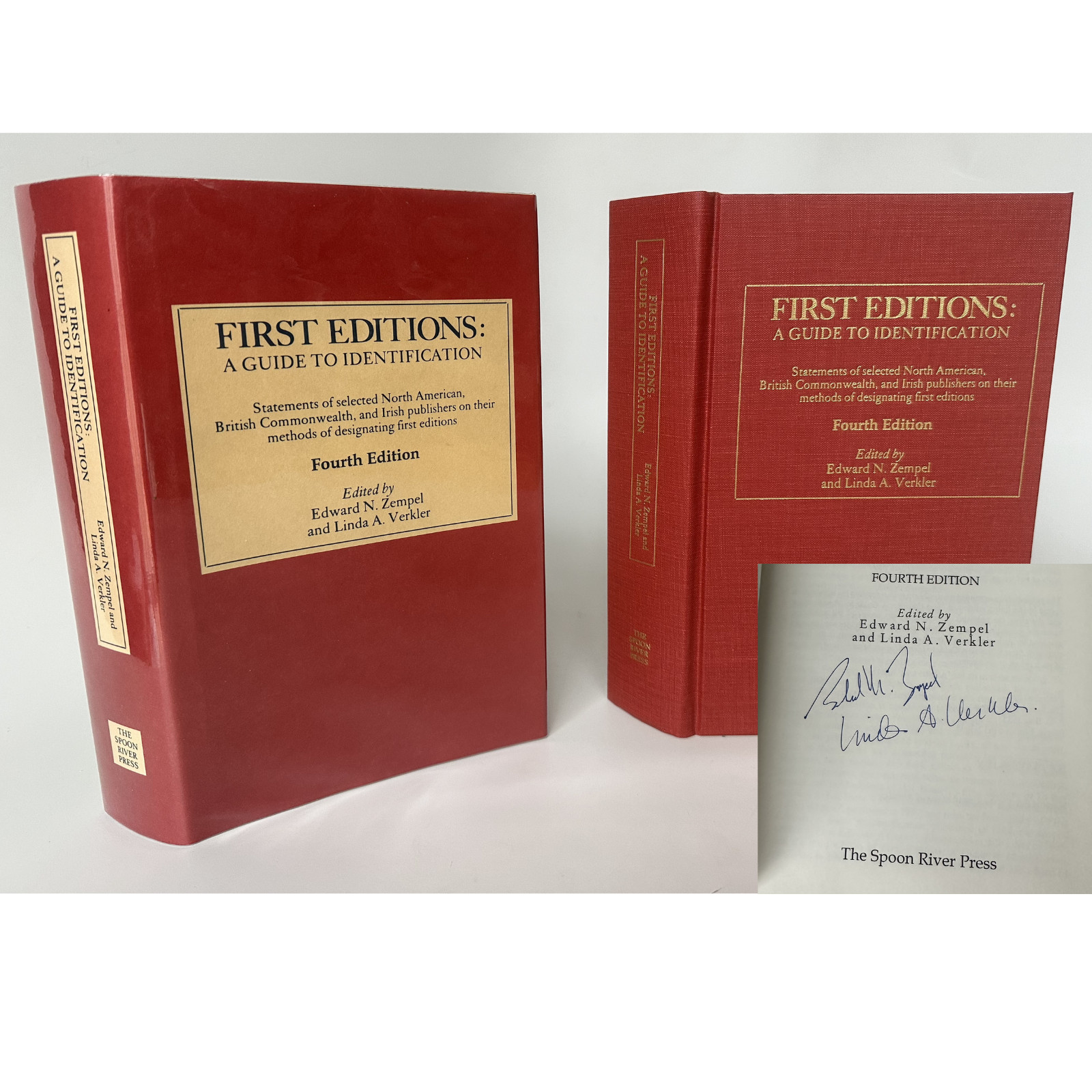 SIGNED Both Authors / First Editions A Guide to Identification Zempel & Verkler