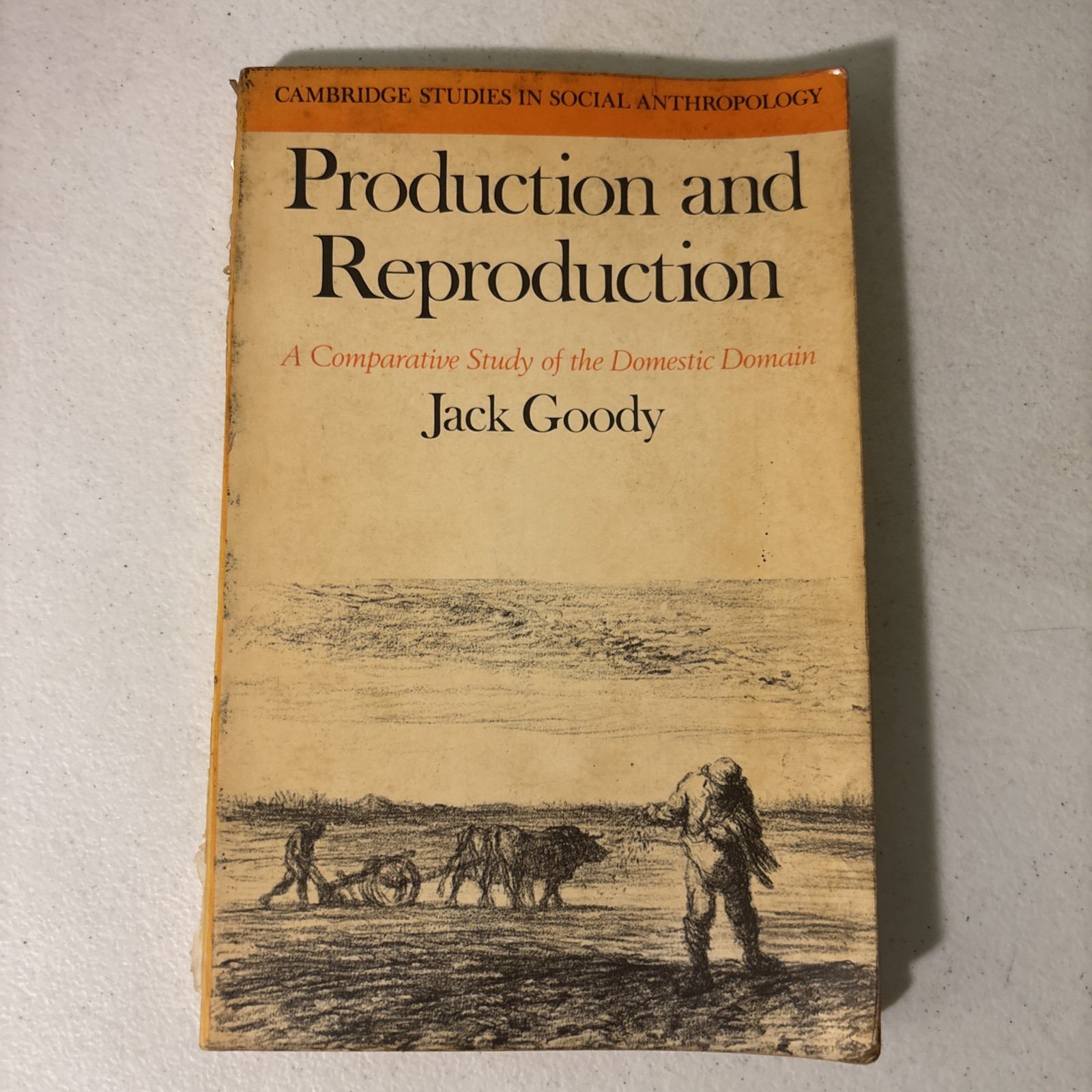 Production and Reproduction: A Comparative Study of Domestic Domain Jack Goody