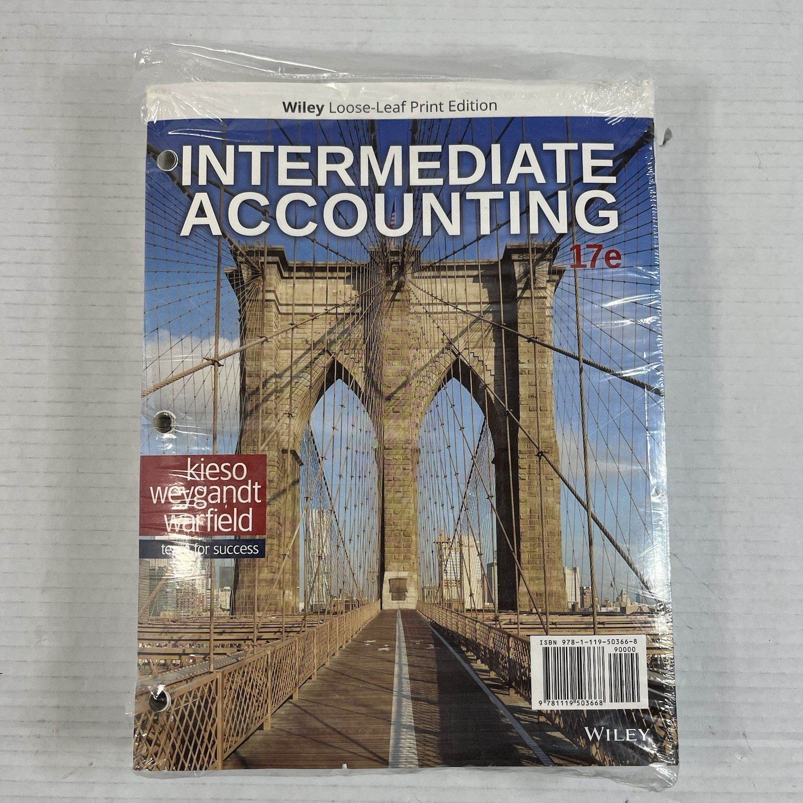 Intermediate Accounting 17E – Wiley Loose-Leaf Print Edition – New/Sealed