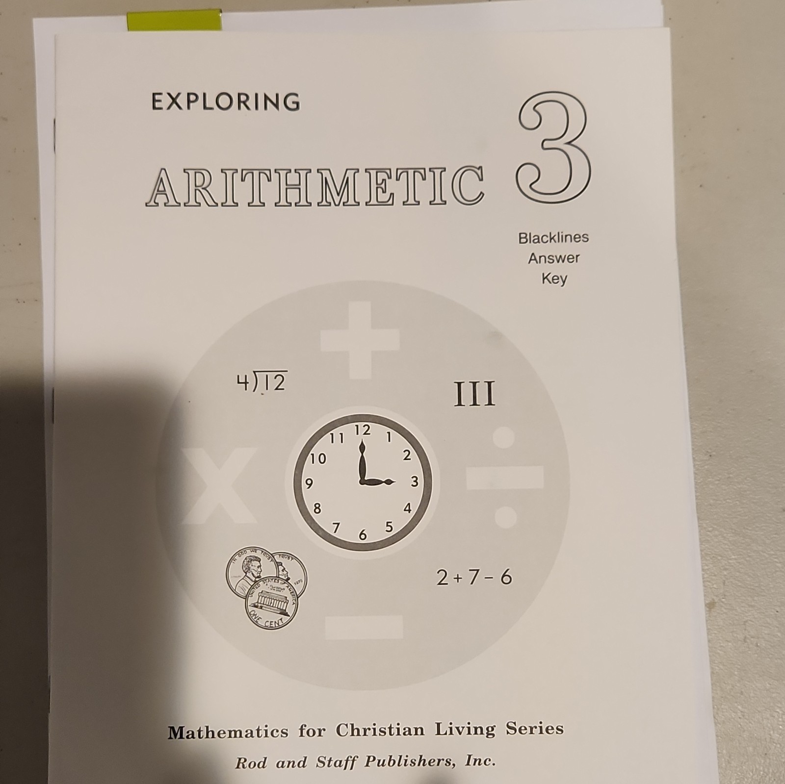 Rod and Staff Arithmetic Math Grade 3 LOT