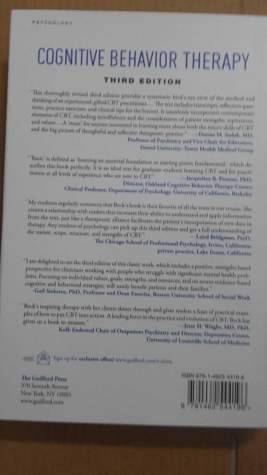 Cognitive Behavior Therapy : Basics and Beyond by Judith S. Beck (2020,…