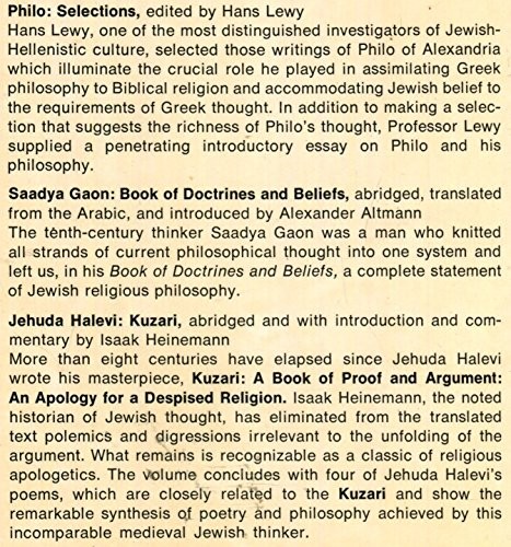 Three Jewish Philosophers – GOOD