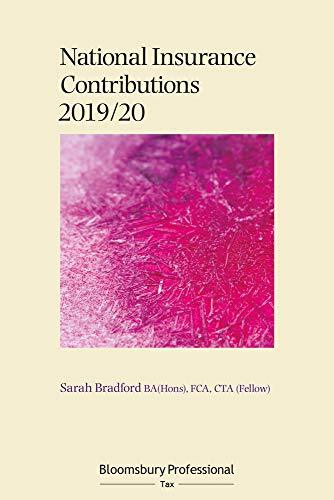 National Insurance Contributions 2019/20 (Core Tax Annuals) – Sarah Bradford PBK