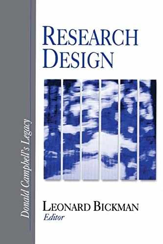 Research Design: Donald Campbell’s – Paperback, by Bickman Leonard – Very Good