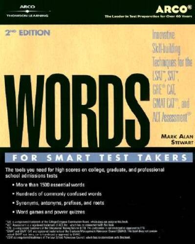 Words for Smart Test Takers 2nd Edition (Academic Test Preparation – GOOD